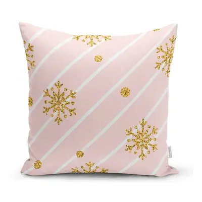 Gold Snowflakes karácsonyi párnahuzat, 42 x 42 cm - Minimalist Cushion Covers