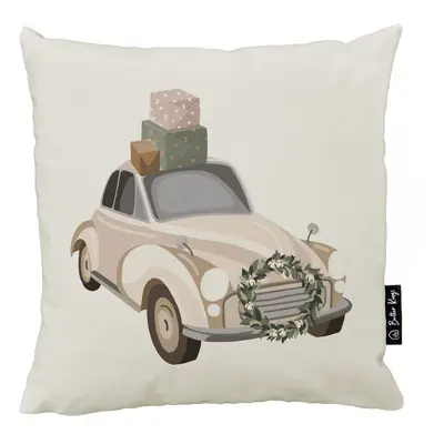 Párnahuzat karácsonyi mintával 45x45 cm Festive Car – Butter Kings