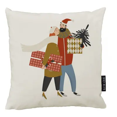 Párnahuzat karácsonyi mintával 45x45 cm Christmas Couple – Butter Kings