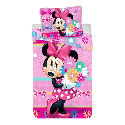 Egyszemélyes pamut gyerek ágyneműhuzat 140x200 cm Minnie – Jerry Fabrics