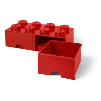 Piros 2 fiókos tárolódoboz - LEGO®