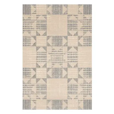 Bézs gyapjú szőnyeg 200x300 cm Frotage beige – Agnella