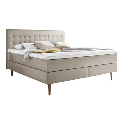 Bézs boxspring ágy 160x200 cm Massello – Meise Möbel