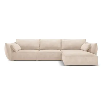 Bézs sarokkanapé (jobb oldali) Vanda – Mazzini Sofas