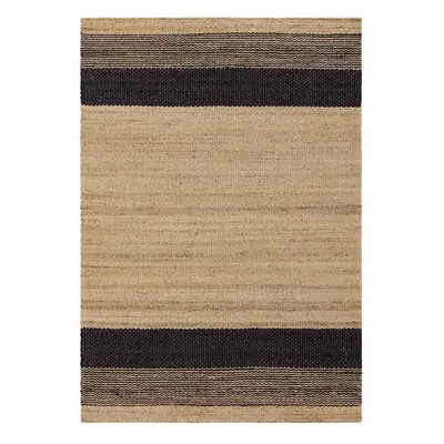 Fekete-bézs kétoldalas kézi szövésű juta szőnyeg 200x300 cm Cedar – Asiatic Carpets