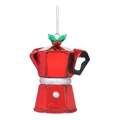 Üveg karácsonyfadísz Coffee Pot – Sass & Belle