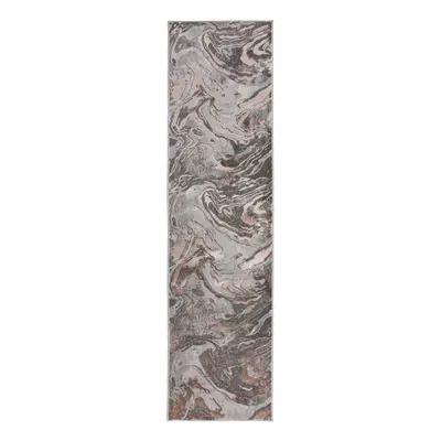 Szürke-bézs futószőnyeg 60x230 cm Marbled – Flair Rugs