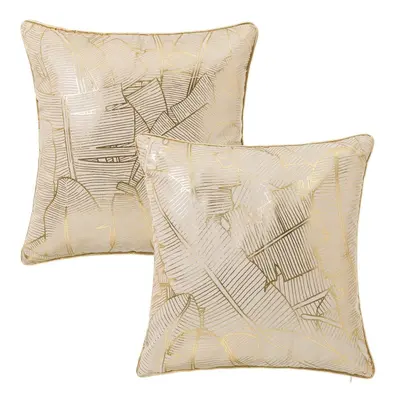 Díszpárna szett 2 db-os 45x45 cm Tropic Gold – Casa Selección