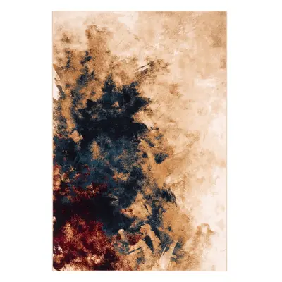 Gyapjú szőnyeg 133x180 cm Burst dark beige – Agnella