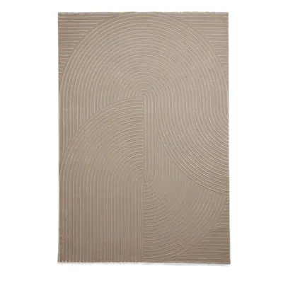 Világosbarna mosható szőnyeg újrahasznosított szálakból 120x170 cm Flores – Think Rugs