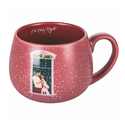 Rózsaszín karácsonyi porcelán bögre 400 ml Pink Xmas - VDE Tivoli 1996