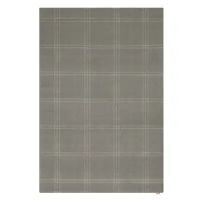 Világosszürke gyapjú szőnyeg 133x190 cm Calisia M Grid Prime – Agnella