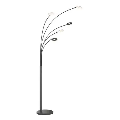 Fekete LED dimmelhető állólámpa (magasság 225 cm) Dent – Fischer & Honsel