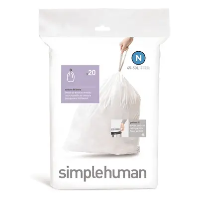 Szemeteszsák készlet 20 db-os 50 l – simplehuman