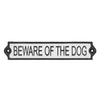 Öntöttvas falitábla 26x5 cm Beware of the Dog – Esschert Design