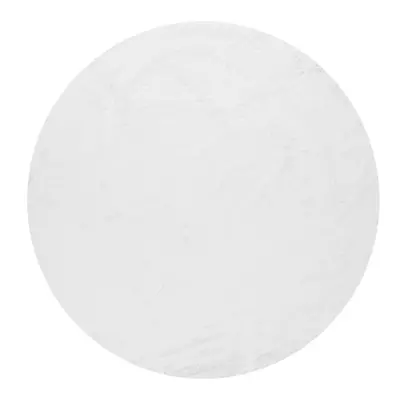 Fehér mosható kerek szőnyeg ø 80 cm Pelush White – Mila Home