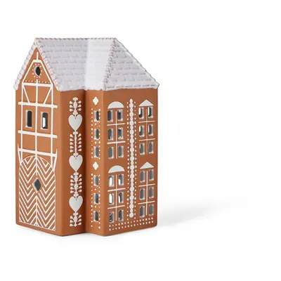 Agyagkerámia gyertyatartó teamécseshez Gingerbread Lighthouse – Kähler Design