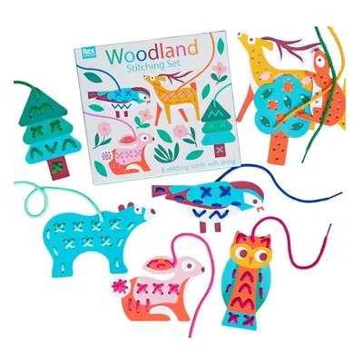 Kreatív készlet Stitching set Woodland – Rex London