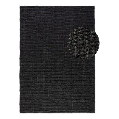 Fekete juta szőnyeg 160x230 cm Bouclé – Hanse Home