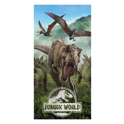 Pamut gyerek fürdőlepedő 70x140 cm Jurassic Park – Jerry Fabrics