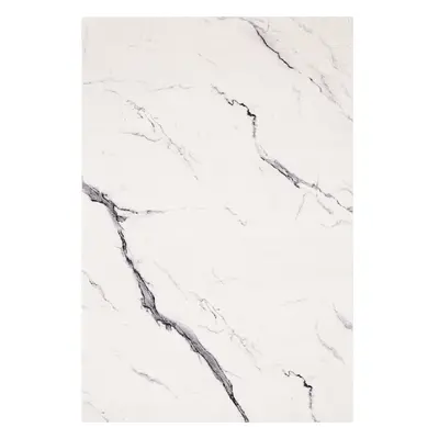 Krémszínű gyapjú szőnyeg 133x180 cm Marble – Agnella