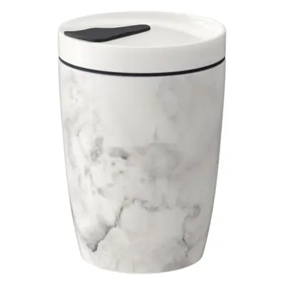 Like To Go szürke-fehér porcelán utazóbögre, 290 ml - Villeroy & Boch