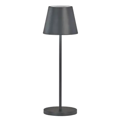 Fekete LED dimmelhető asztali lámpa fém búrával (magasság 34 cm) Cosenza 2.0 – Fischer & Honsel