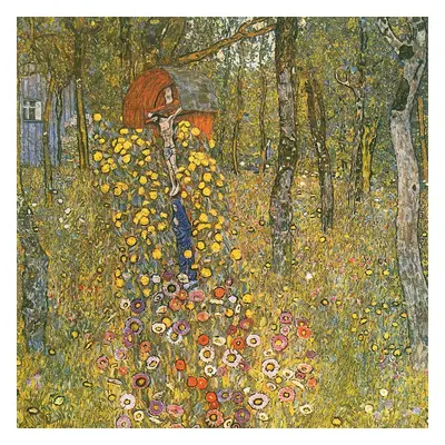 Farm Garden With Crucifix másolat, 60 x 60 cm - Gustav Klimt