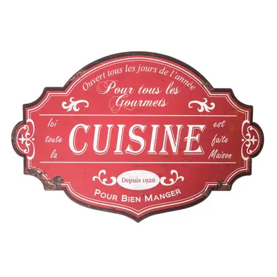 Fém falitábla 51x34 cm Cuisine – Antic Line