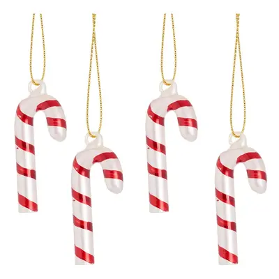 Üveg karácsonyfadísz készlet 4 db-os Candy Cane – Sass & Belle