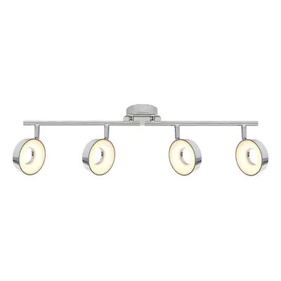 Fényes ezüstszínű LED mennyezeti lámpa 71x10 cm Isla – Candellux Lighting