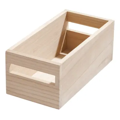 Eco Handled tárolódoboz paulownia fából, 12,7 x 25,4 cm - iDesign