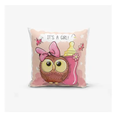 Gyerek párnahuzat 43x43 cm Girl Owl – Mila Home