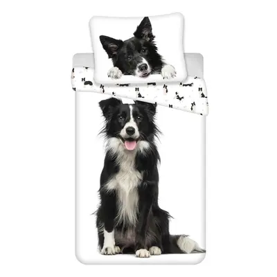 Egyszemélyes pamut gyerek ágyneműhuzat 140x200 cm Border Collie – Jerry Fabrics