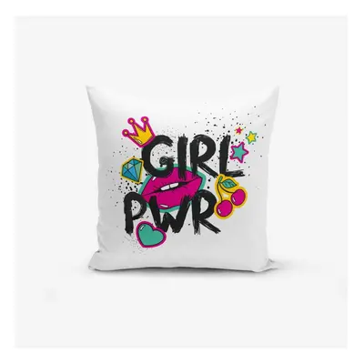 Gyerek párnahuzat 43x43 cm Girl Power – Mila Home