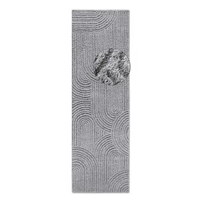 Szürke futószőnyeg 80x240 cm Chappe Light Grey – Elle Decoration