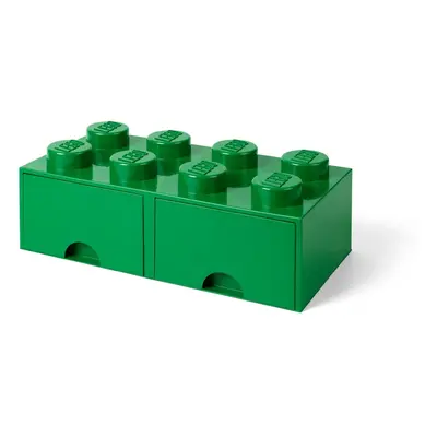 Zöld 2 fiókos tárolódoboz - LEGO®