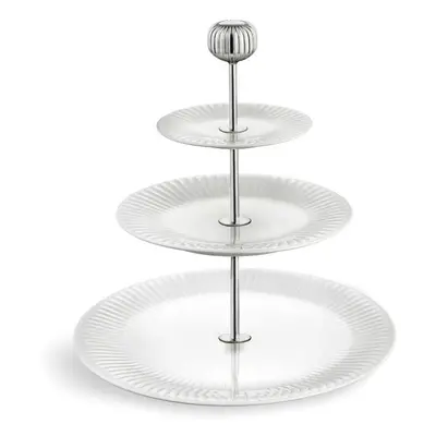 Hammershoi Etagere háromszintes fehér porcelán tálca, ⌀ 28 cm - Kähler Design