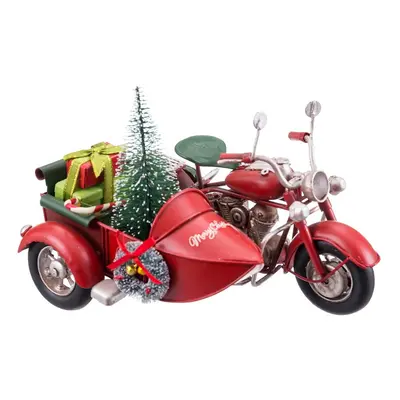 Fém karácsonyi figura Motorcycle with Sidecar – Casa Selección