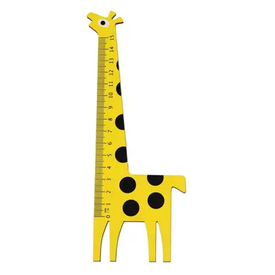 Yellow Giraffe zsiráf alakú fa vonalzó - Rex London