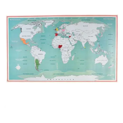 Kaparós térkép 87x52 cm World Map – Rex London