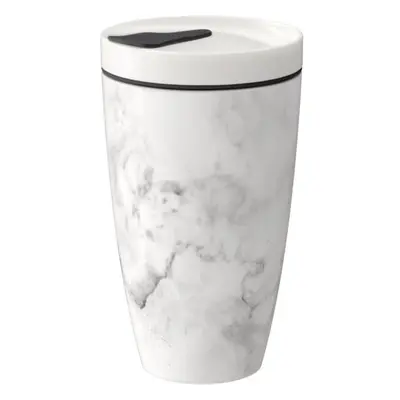 Like To Go szürke-fehér porcelán utazóbögre, 350 ml - Villeroy & Boch