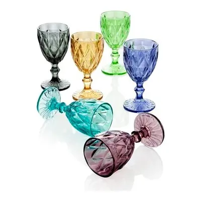 Diamante Goblet 6 db üvegpohár, 250 ml - Brandani