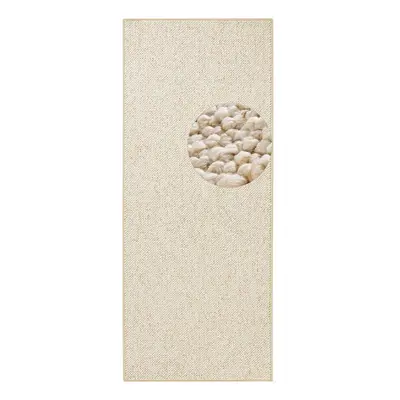 Krémszínű futószőnyeg 80x300 cm Wolly – BT Carpet