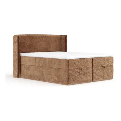 Narancssárga ágyneműtartós boxspring ágy 180x200 cm Passion – Maison de Rêve