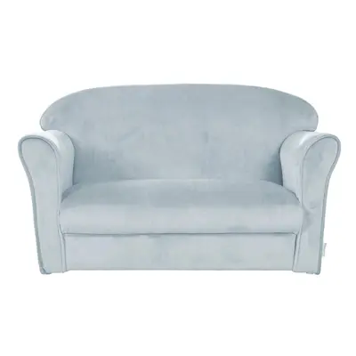 Világoskék bársony gyerek kanapé 78 cm Lil Sofa – Roba