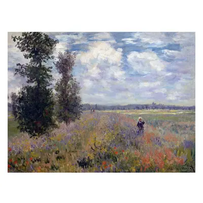 Claude Monet - Poppy Fields near Argenteuil kép másolat, 40 x 30 cm