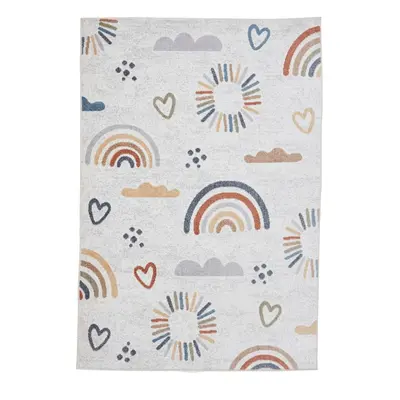 Krémszínű gyerek szőnyeg 80x150 cm Vida Kids Rainbow – Think Rugs