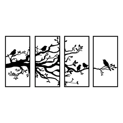 Fém fali dekoráció 34x70 cm Branch – Wallity