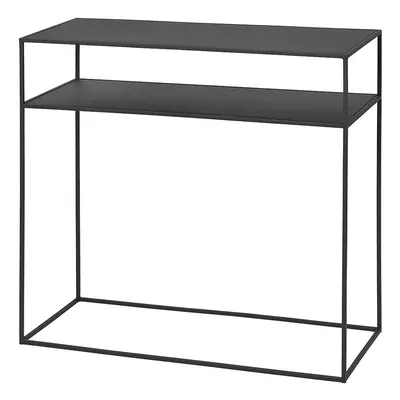 Fekete fém konzolasztal 35x85 cm Fera – Blomus